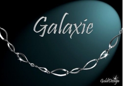Galaxie - náramek rhodium